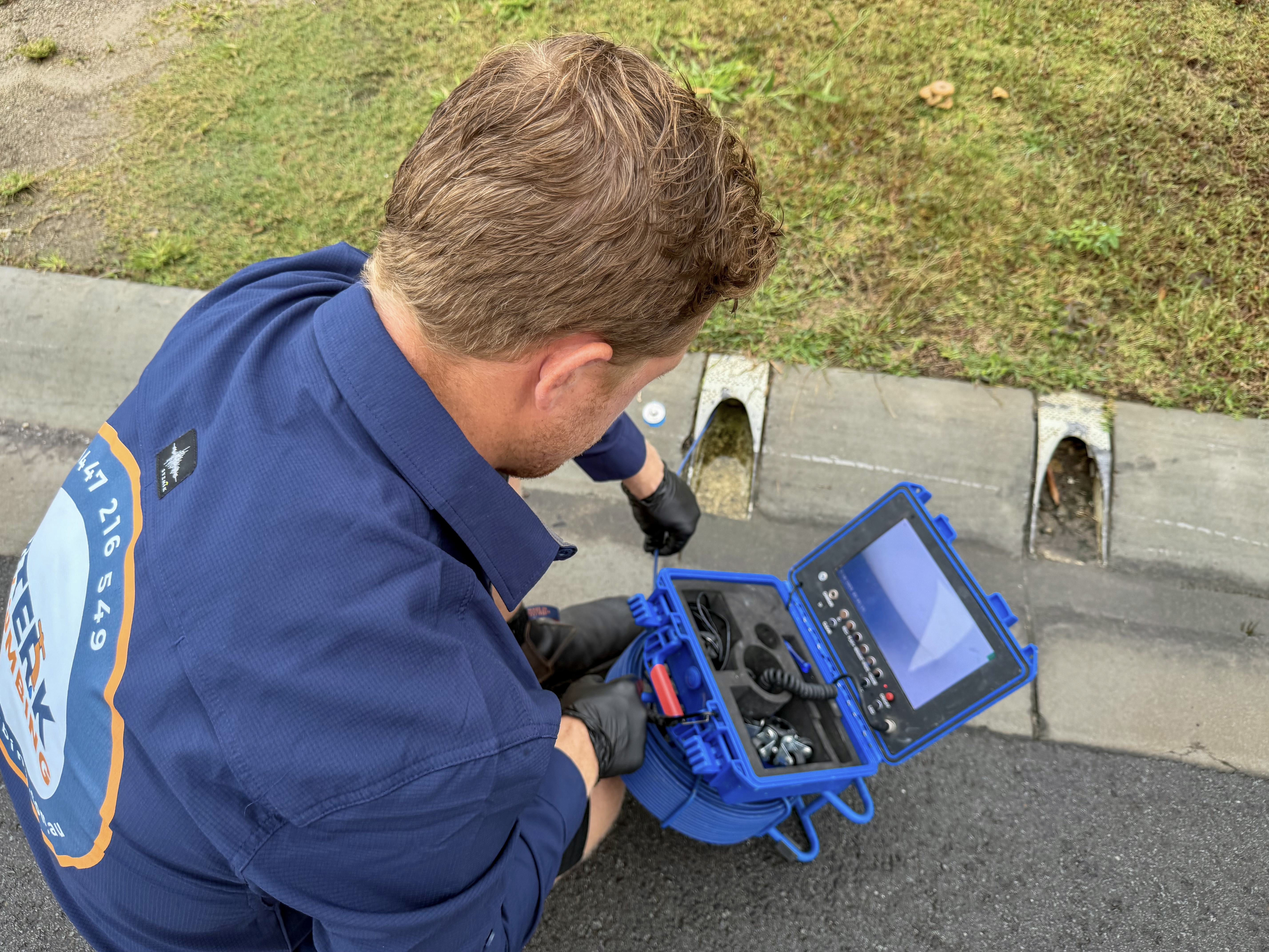 Sterk Plumbing outdoor CCTV drain camera inspection